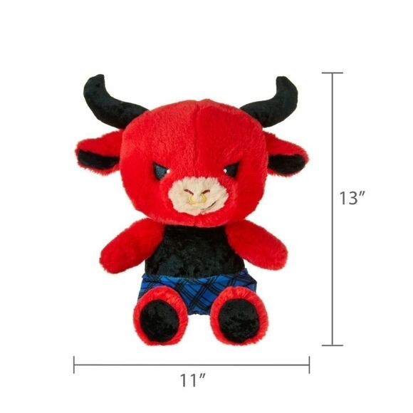 Way To Celebrate Valentine's Day Christmas “Bull Heartbreaker” Red Plush 10” NWT - Picture 2 of 5